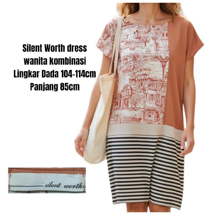 Silent Worth dress wanita kombinasi