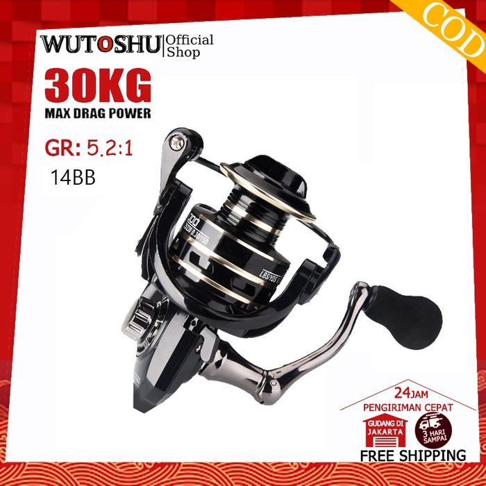 new - reel pancing nx1000 - 7000 reel pancing murah 10kg-30kg 12 poros 5.2:1 reel pancing logam coco