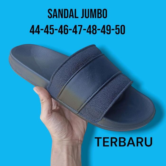 sandal jumbo polos pria sandal big size sandal rumah strap Sendal Selop pria