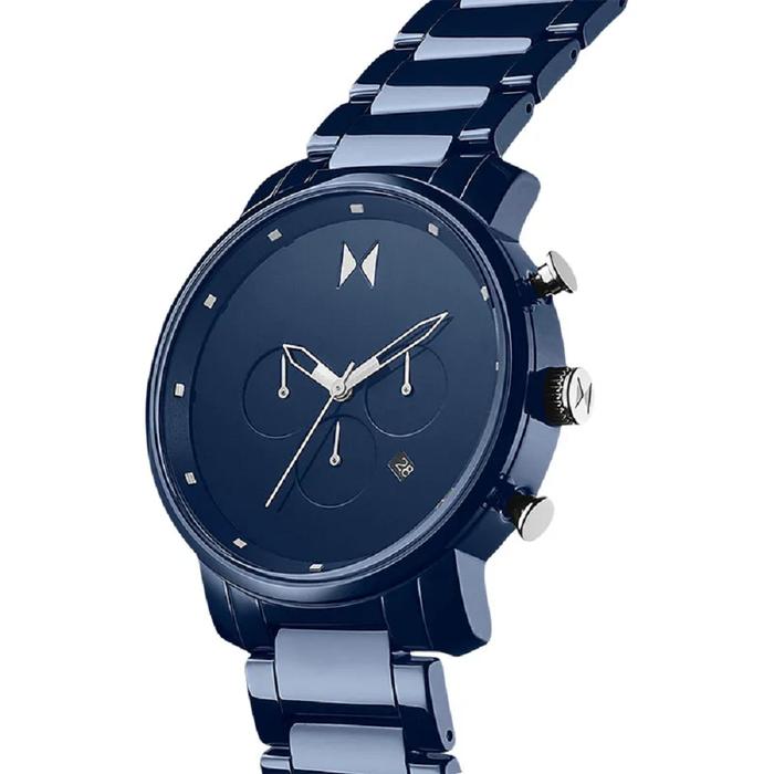 Jam Tangan Pria Man Watch MVMT Chrono Ceramic Midnight Blue Dial