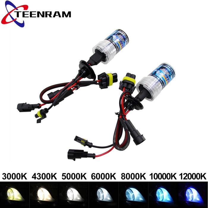 2PCS 55W HID Xenon Kit Light Bulb H1 H4 H7 H11 9005 9006 3000K 4300K