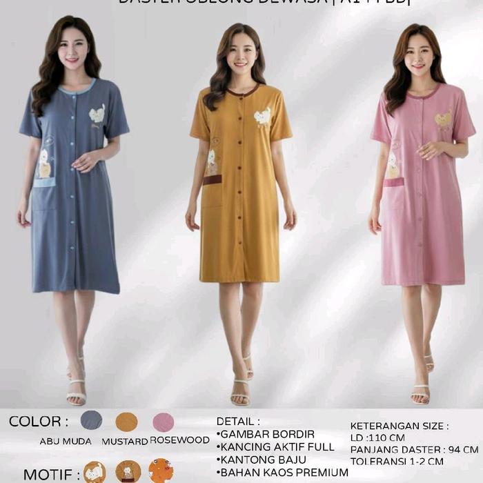 Anne Claire Daster Tangan Full Kancing