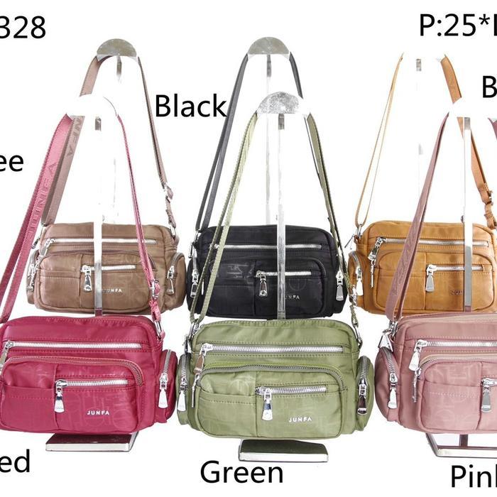 HARGA DISKON !!! Tas SELEMPANG wanita JUNFA A9955-328# parasut import terbaru...