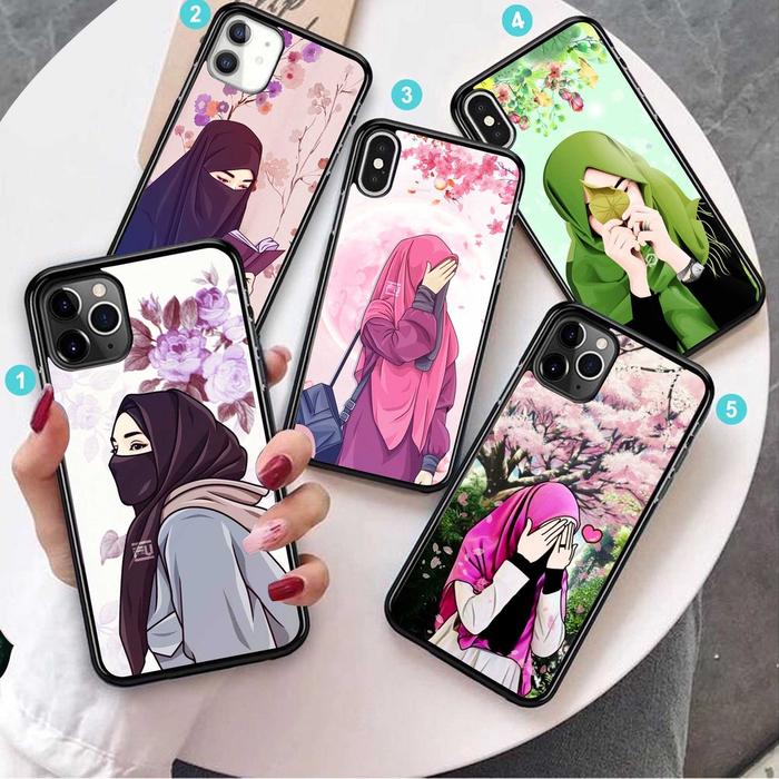 CASE REALME C1 C2 C3 C11 C11 2021 C12 C15 C17 C20 C21 - MOTIF HIJAB - Candyaccaja - Fashion Case Ter
