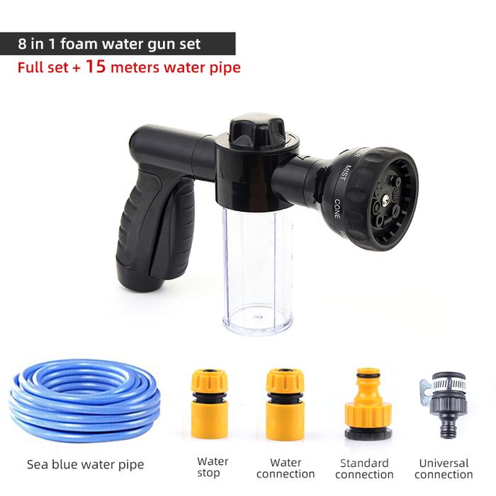 Portable Water Gun High-pressure Car Wash Gun 8 in 1 Jet Spray Gun