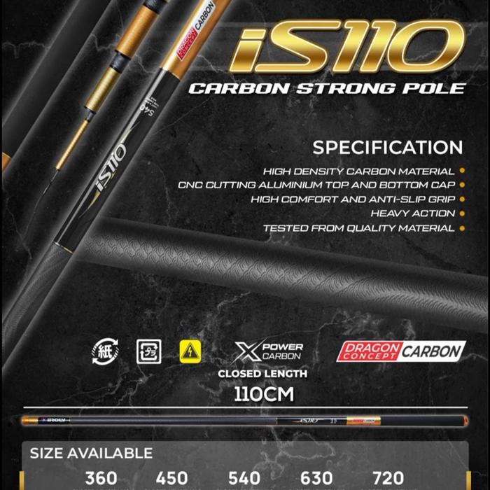 Joran Pancing Tegek Iroly IS110 360/450/540/630/720