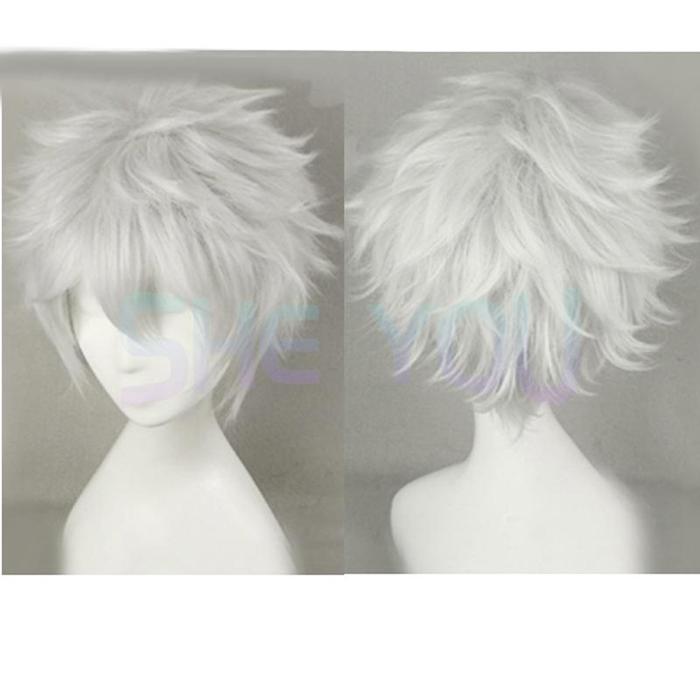 Anime Gintama /Silver Soul sakata gintoki Cosplay wig Gintoki Silver