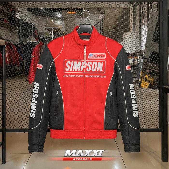 Jaket motor Simpson | Simpson NC Red & Black | Jaket Riding | Original Simpson