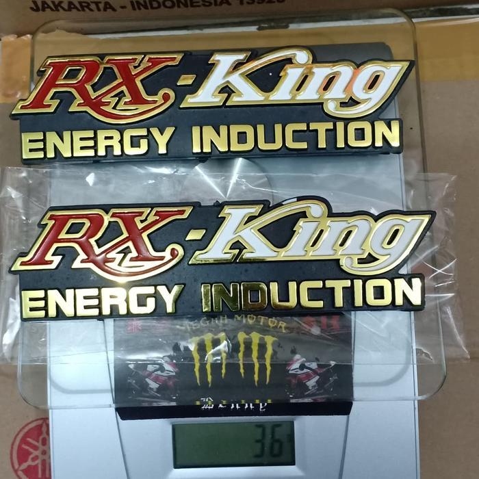 emblem box aki RX-KING merah