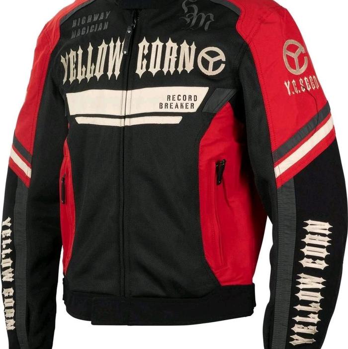 YELLOW CORN JACKET SJ-5105 RED | JACKET BIKERS TOURING NEW 2025 COLLECTION ORIGINAL YC JAPAN