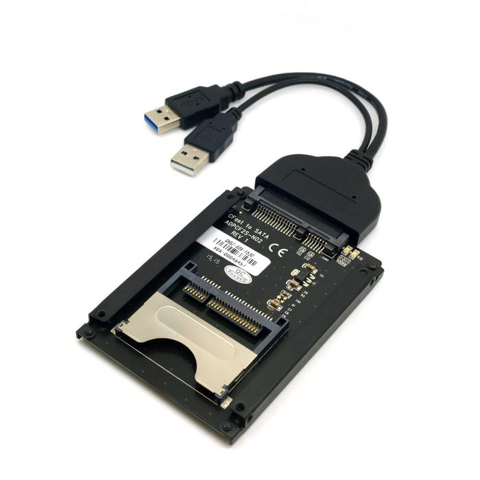 Cablecc SATA 22Pin to USB 3.0 to CFast Card Adapter 2.5 Inch Hard