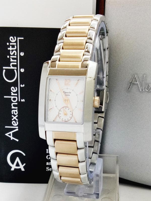 Jam Tangan Wanita Alexandre Christie Original AC 8533 LS FULL SILVER BRONZE
