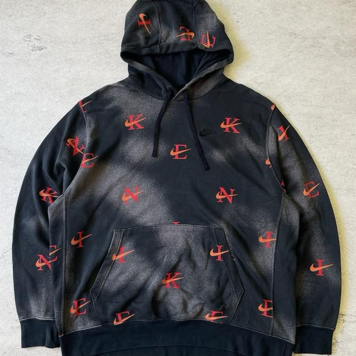 Rare Nike all over print swoosh hoodie authentic original