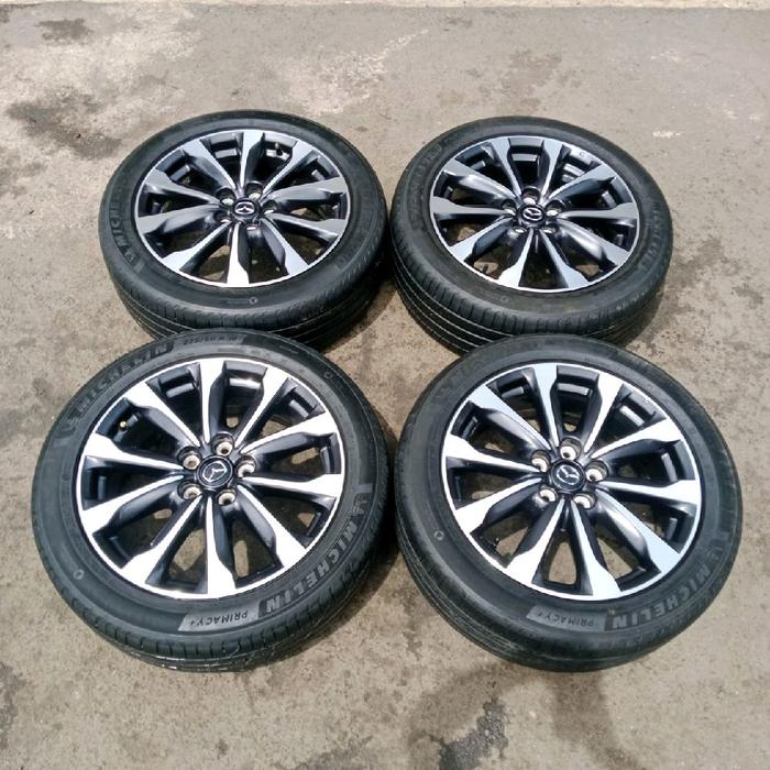 VELG OEM MAZDA CX-3 Ring:18×7inc ET:50 PCD:5×114 + BAN 225.50.18 Lokasi:jln.Deplu Raya No.14 Bintaro