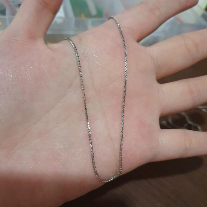 KALUNG SANTA POLOS KOLEKSI JOSEAN EMAS ASLI PUTIH KADAR 750