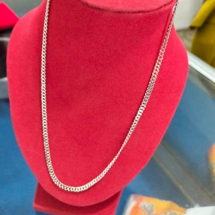 Kalung perak murni papan berat 10 gr