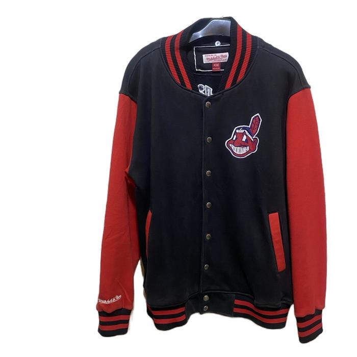 Jaket Varsity Indians Pria Unisex Keren Hitam