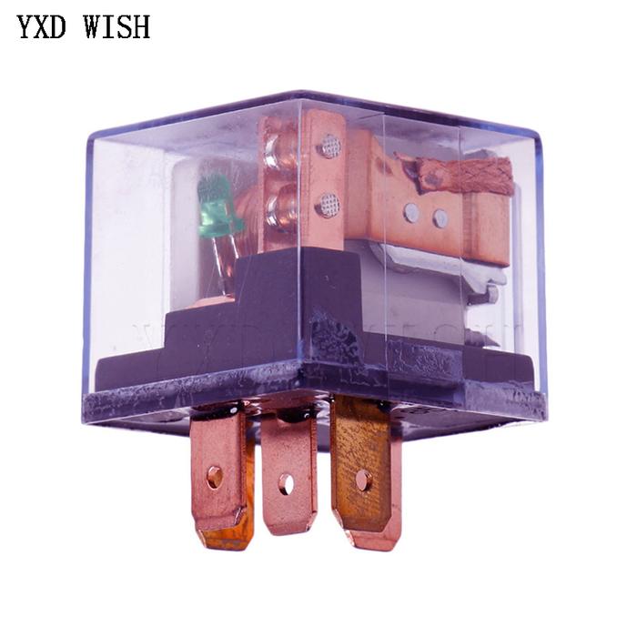 10 Buah Relay Otomotif Tahan Air 12V 100A 5Pin SPDT Perangkat Kontrol