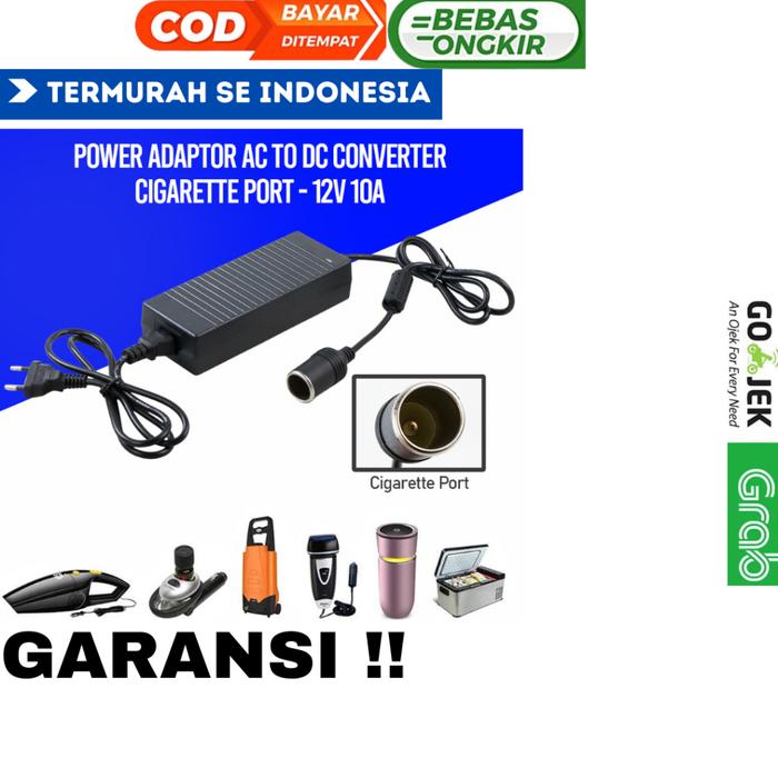 Adaptor 12V 10A Lighter Converter Ac To Dc Multifungsi
