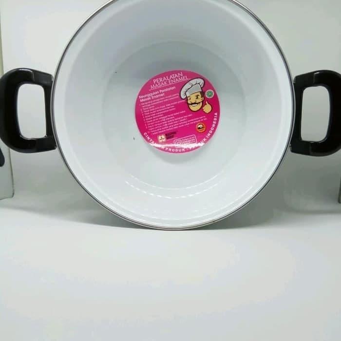 Maspion Panci Enamel Hello Panda 24Cm