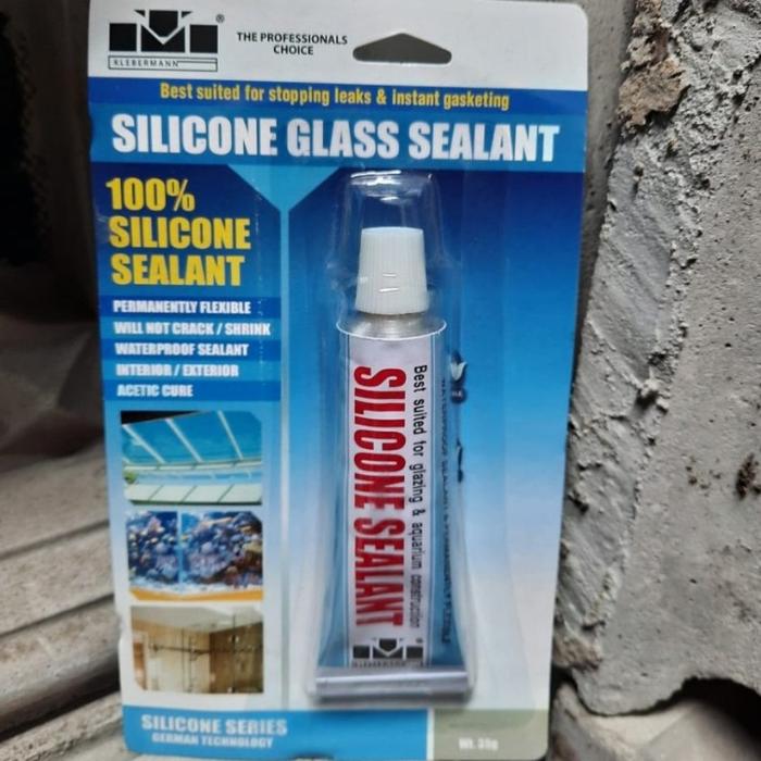 LEM SILICONE SEALANT|LEM SILIKON|LEM KACA AQUARIUM KLEBERMAN 85 GRAM