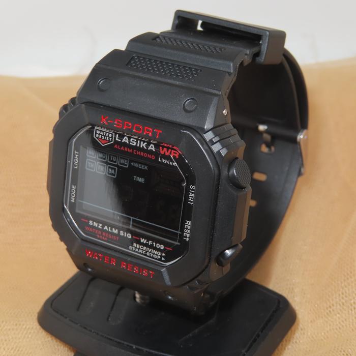 Jam Tangan Lasika K-Sport Water Resist Sporty Pria Dewasa WR 30 mm - Kaca Karet Watches