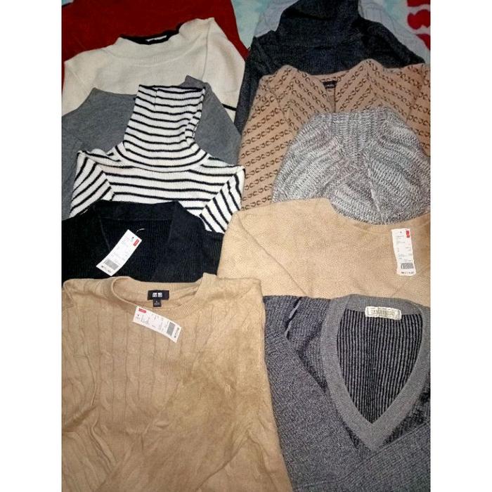 baju Thrift atasan wanita Dewasa Crop Top Branded Polos