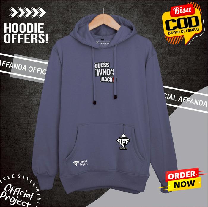 affanda project hoodie cowok dan cewek original brand lokal bandung abu denim list guess who back ho