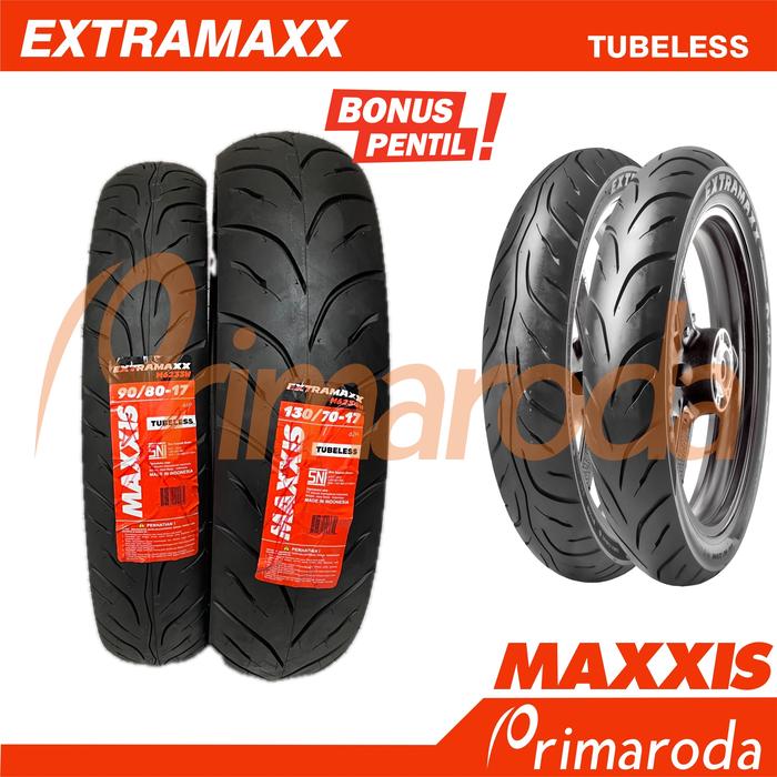 Sepasang Ban Suzuki GSX-R150 GSX-S150 Tubeless Maxxis Extramaxx