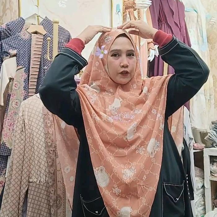 khimar printing Sarkis hijab