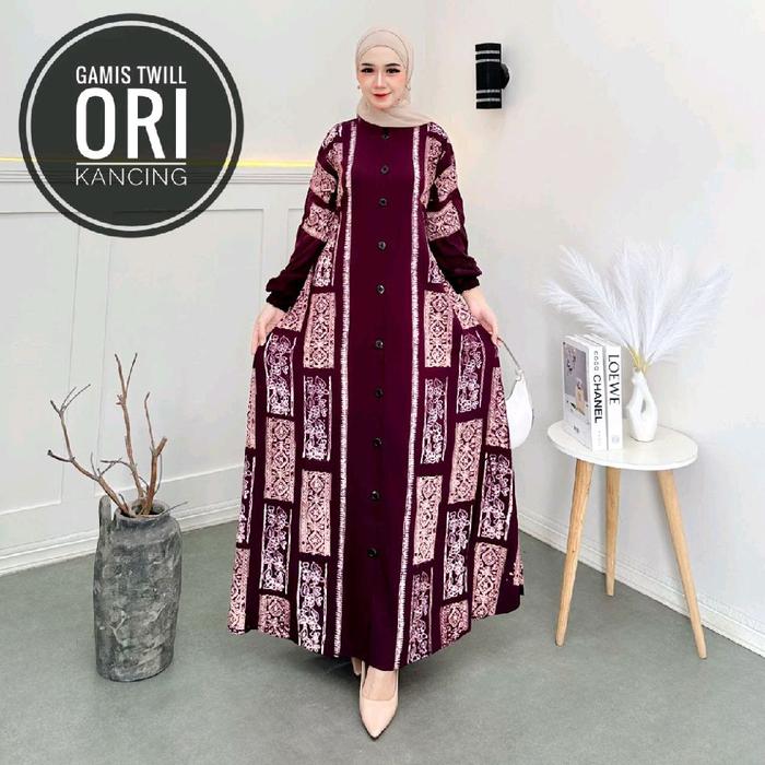 GAMIS TWIL ORI GAMIS TERBARU 2025 GAMIS LEBARAN GAMIS MEWAH GAMIS MODEL TERBARU UNTUK LEBARAN MODEL 