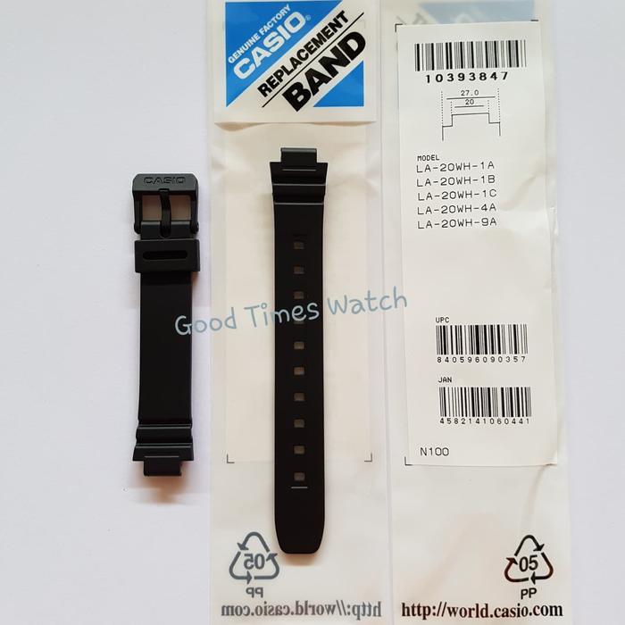 STRAP CASIO LA-20WH LA 20WH LA 20 CASIO ORIGINAL