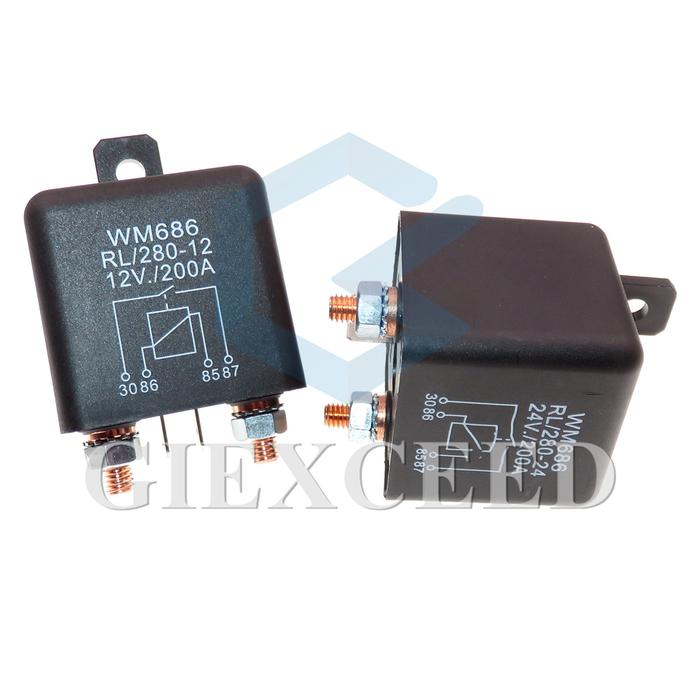 Car Relay 12V-48V DC 200A Car Truck Motor Automotive Switch Car Relay