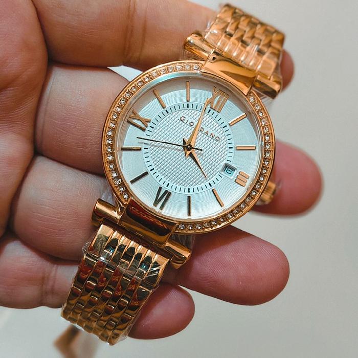 ORIGINAL GIORDANO JAM TANGAN WANITA CEWEK BEKAS SEKEN SECOND ORIGINAL GIORDANO GOLD EMAS