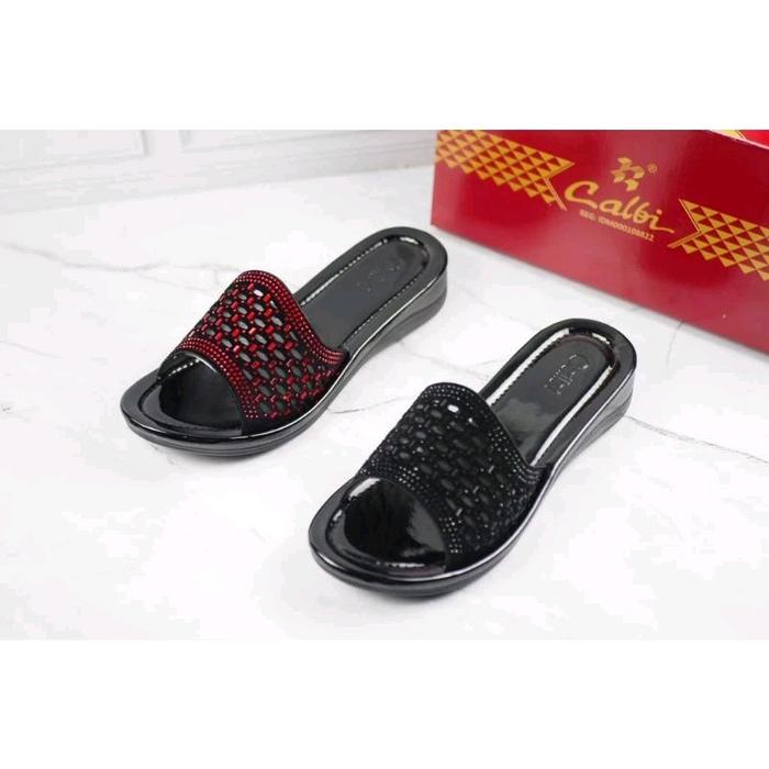 SANDAL WEDGES WANITA CALBI RAX 1809 TERBARU