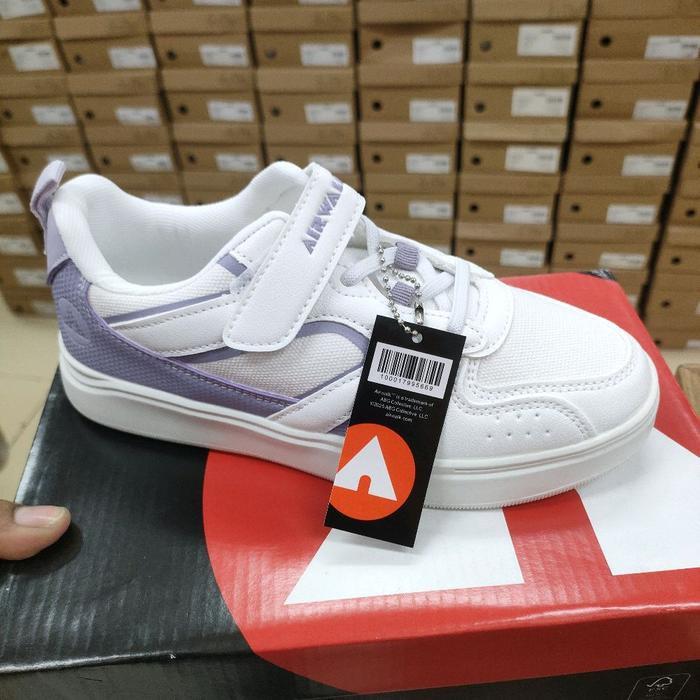 AIRWALK JR XF250810E SEPATU KASUAL ANAK WANITA ORIGINAL _WHITE PURPLE