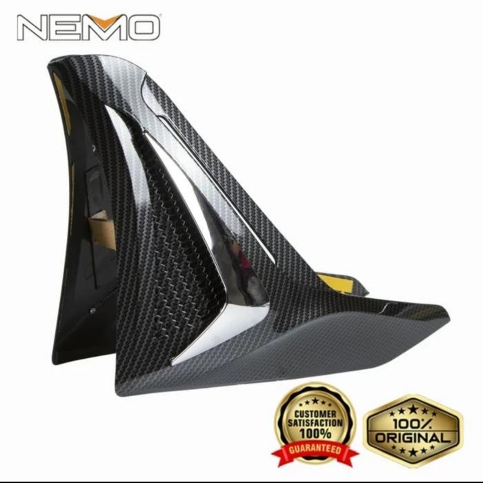 TUTUP COVER VARIASI BAGIAN BAWAH NEW NMAX-155 2020 - 2023 CARBON NEMO OSEAN