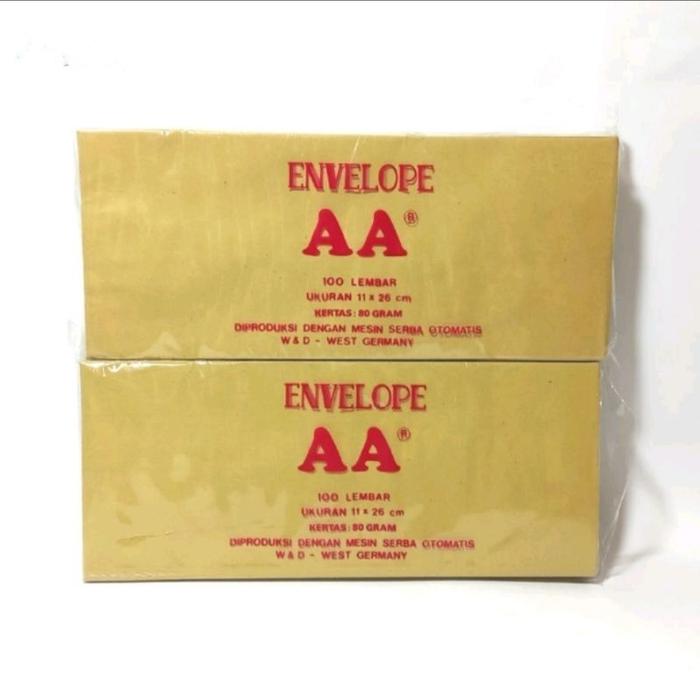 TERLARIS Amplop Coklat Dinas kecil uk 11x26cm isi 100lembar READY