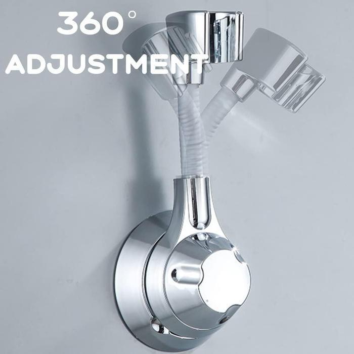 Gantungan Shower Mandi Adjustable Penyangga Shower Holder Tempat Shower Tempel Tembok Memutar 360°