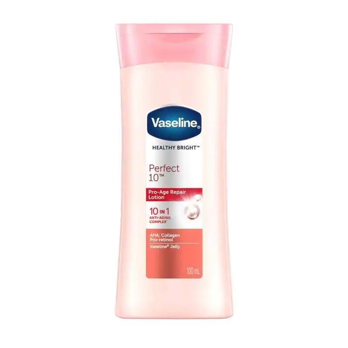 VASELINE Body Lotion Healthy Bright Series Sun Protection Losion Tubuh - 100ml Perfect 10
