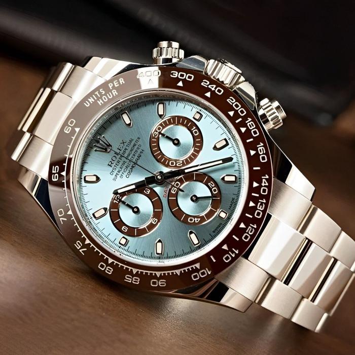 Original Jam tangan Rolex Pria Cosmograph Daytona M116506-0001 40 mm tahan air Jam tangan otomatis b