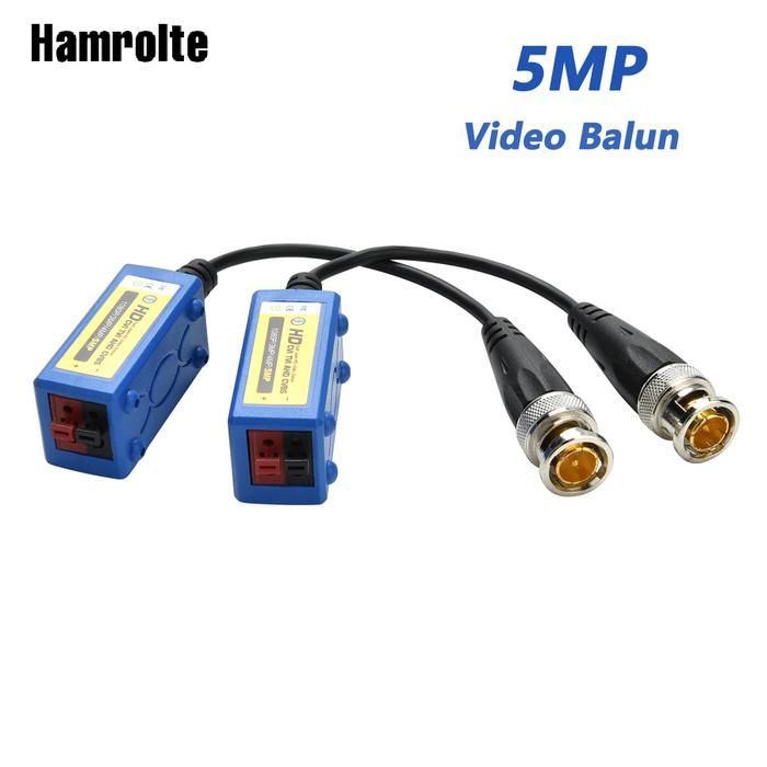Hamrolte HD Video Balun 5MP/4MP/1080P CVI/TVI/AHD Passive Video Balun