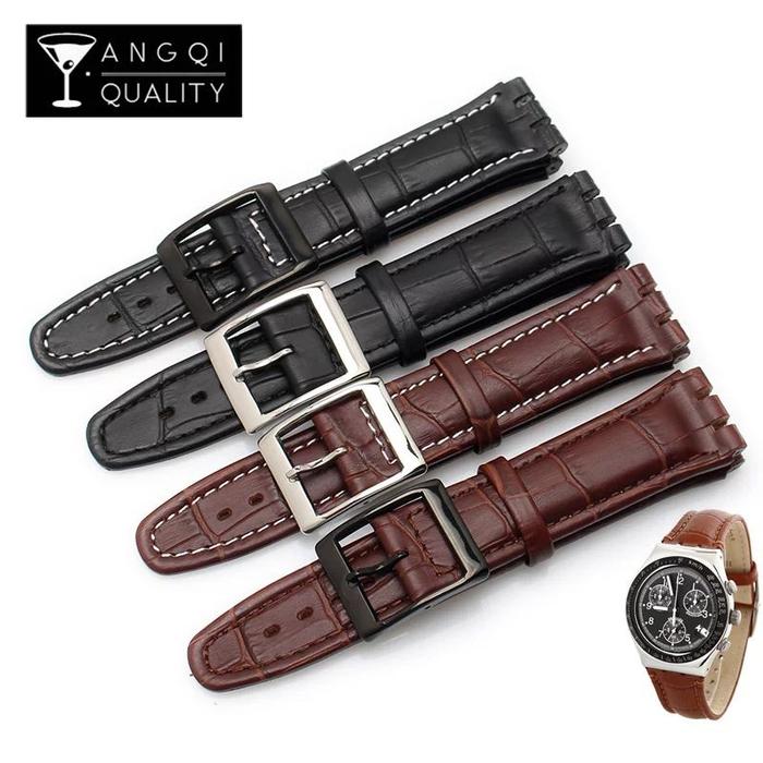 Tali Jam Swatch Strap Jam Swatch Tali Strap Jam Tangan Swatch 17MM hitam coklat PROMO DISKON