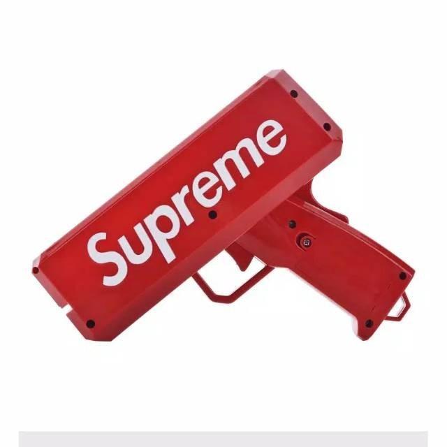 Mainan Anak Tembakan Money Gun Dollar Uang Supreme Merah Lucu Murah Prank Youtube Seru Konten Conten