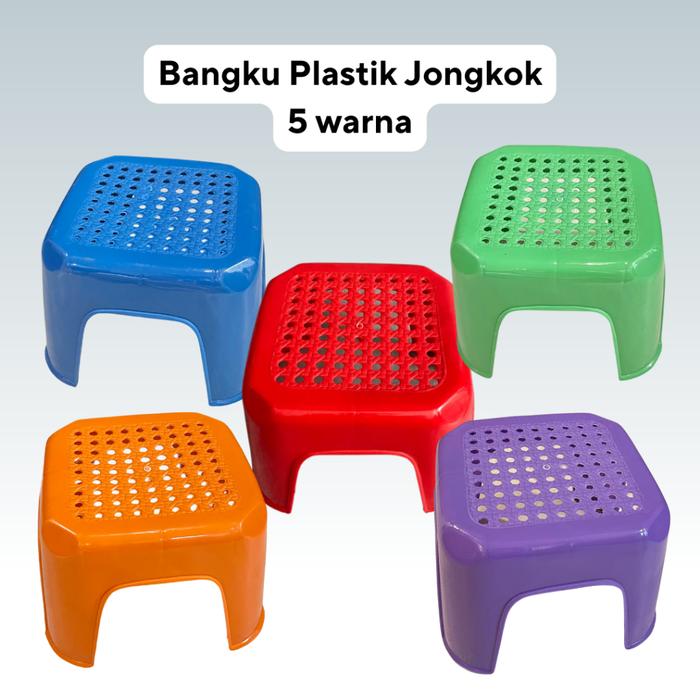 BANGKU PLASTIK JONGKOK | KURSI JONGKOK 4 WARNA