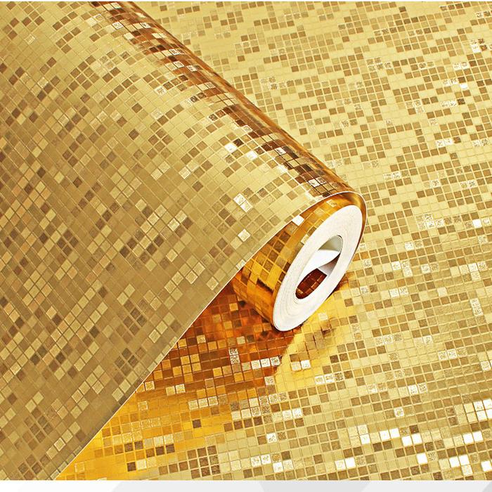 Silver Gold Foil 3D Wallpaper Glitter Decor Craft Paper Home Decor