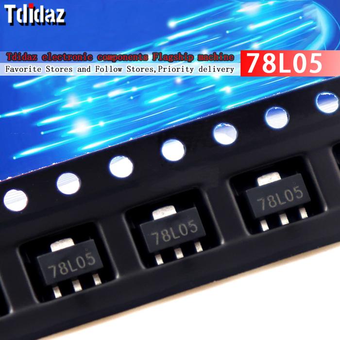 50 Buah 78L05 SOT89 CJ78L05 SOT-89 SOT SMD Chipset IC Baru dan Asli