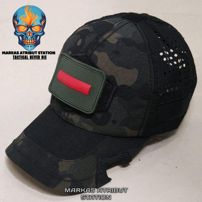 Topi Multicam Black Lasercut New Arrival Prada TNI AD Baseball Caps Tactical Best Quality Premium