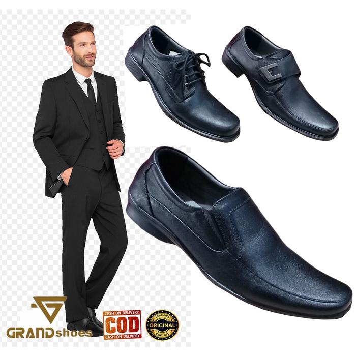 ORIGINAL Sepatu formal formil kantor  fantofel pantofel kerja tanpa tali pria laki laki dewasa origi