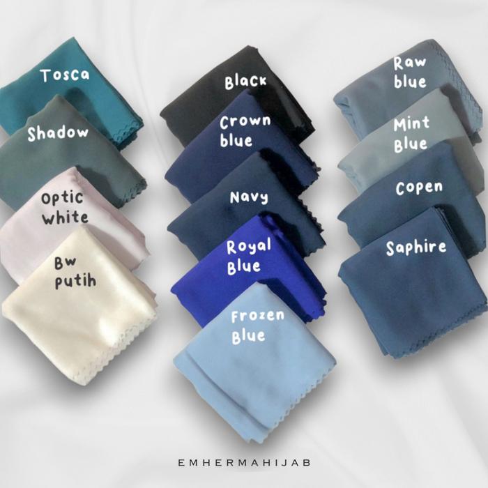 Emhermahijab - HARA Premium Square Plain (Basic Kerudung Premium Segi empat